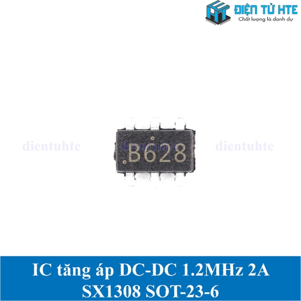 Chip Boost SX1308 Con Serigrafia B628 2A SOT23-6, Uscita 25V, 30 - Foto 2