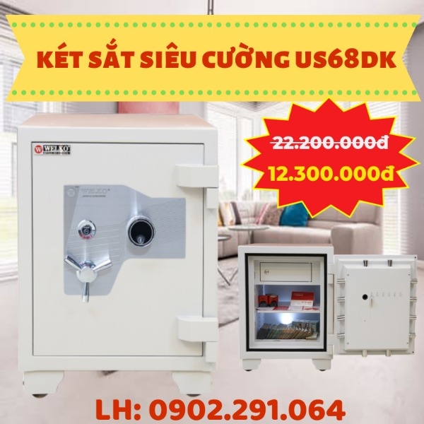 Két sắt xuất khẩu mỹ us68 khóa cơ