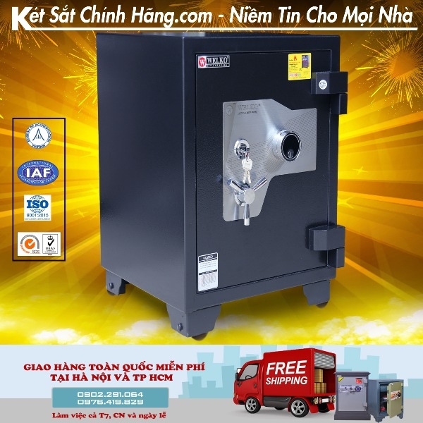 Két sắt xuất khẩu mỹ siêu cường US360DK khóa cơ chống cháy