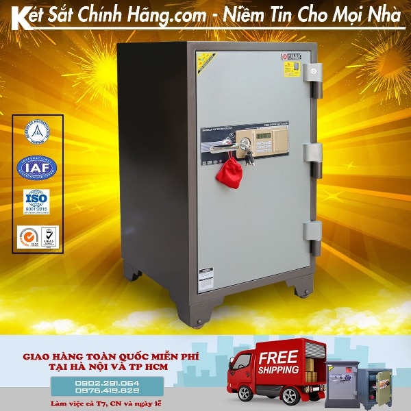Két sắt C240KDT siêu cường khóa điện tử chống cháy chất lượng cao