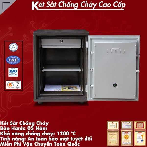 Cấu tạo bên trong két Sắt welko KCC55KC khóa cơ