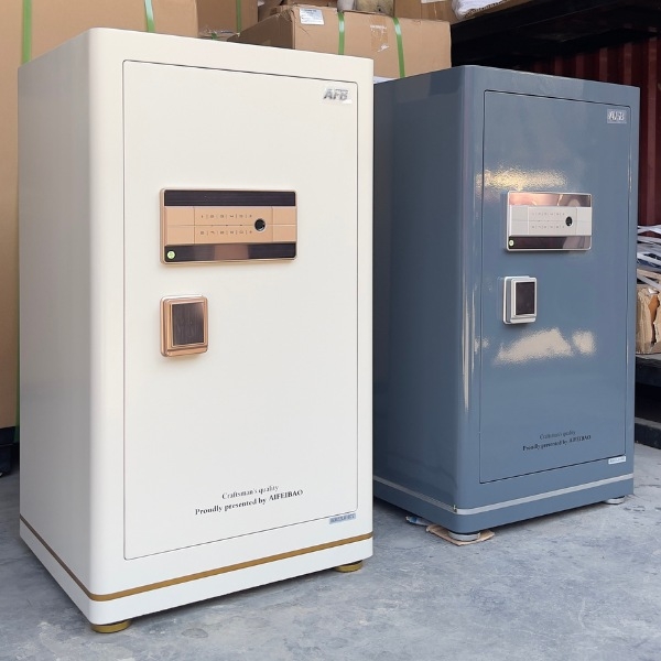 Két sắt AFB HK-A1D-80HM vân tay nhập khẩu màu trắng, xanh