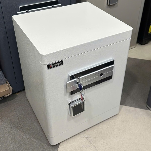 Két sắt Bokee BK50C thông minh vân tay điện tử màu trắng, xanh, nâu