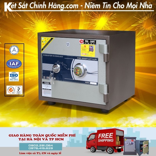 Két sắt cỡ nhỏ C38KC khóa cơ chống cháy chất lượng cao