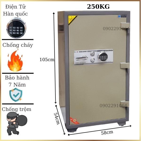 Két sắt Donghun DH1000E chống cháy nhập khẩu hàn quốc điện tử cao cấp