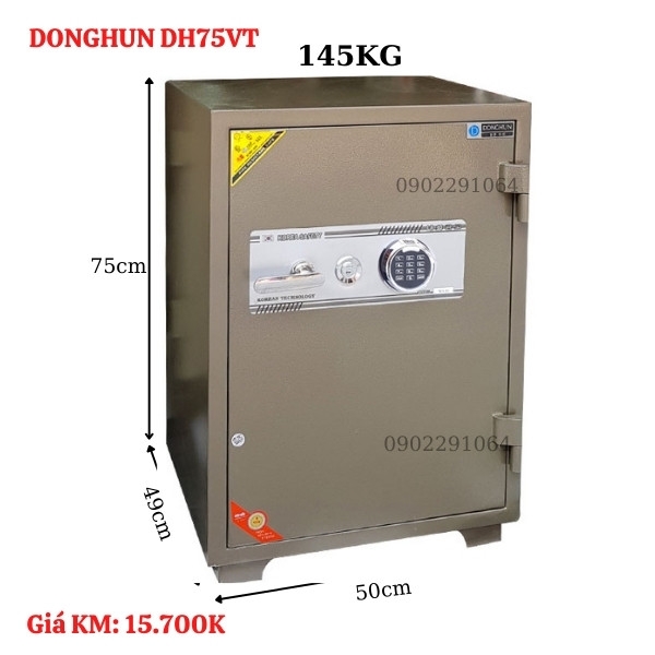 Két sắt Donghun DH75VT vân tay nhập khẩu Hàn Quốc
