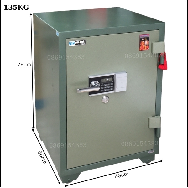 Két sắt hòa phát KS135K1DT khóa điện tử chống cháy cho gia đình công ty