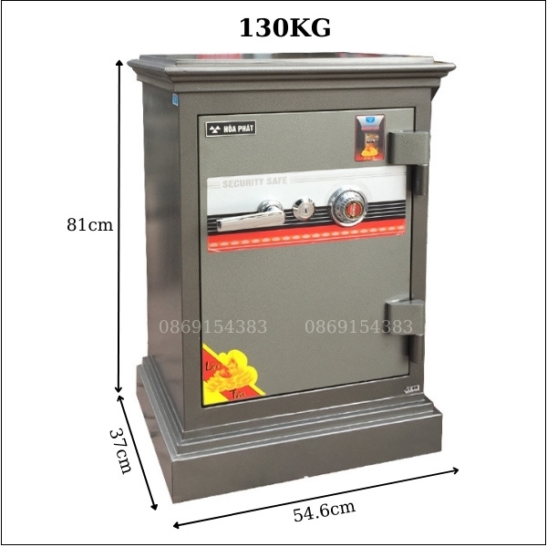 Két sắt tài lộc Hòa Phát KT66 khóa cơ đổi mã