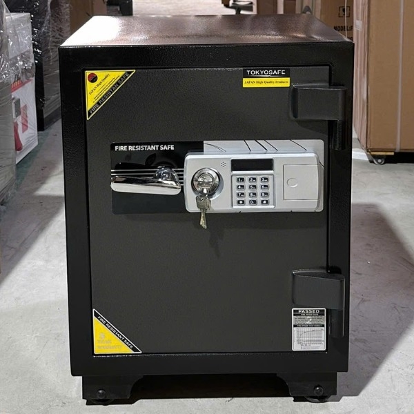 Két sắt TOKYO TKO68E điện tử Nhật Bản chống cháy màu đen