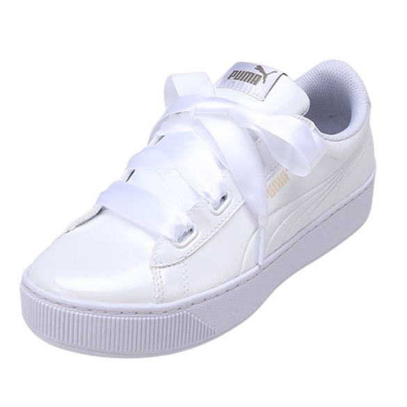 puma vikky ribbon white