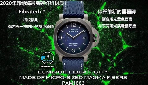 NEW 2020 VS FACTORY BEST 1 1 PANERAI PAM 1663 FIBRATECH 44MM
