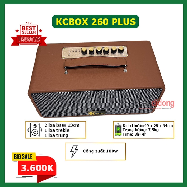Loa KCBOX KC260 Plus chính hãng - Loa Karaoke xách tay HOT NHẤT 2022