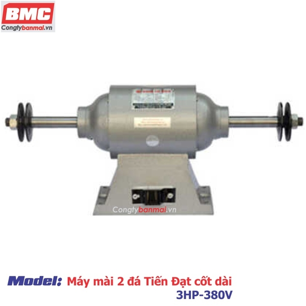 Máy Mài 2 Đá Tiến Đạt Cốt Dài 3HP-380V