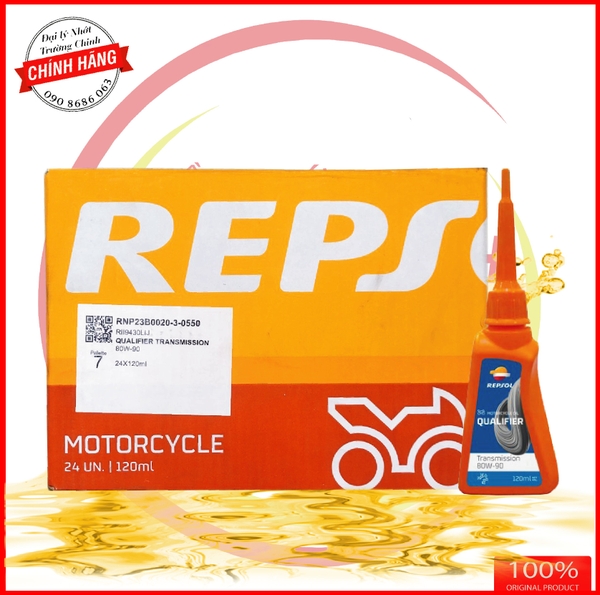 Thùng nhớt Hộp số nhớt lap Repsol Gear Oil 80W90 120ML Dầu nhớt