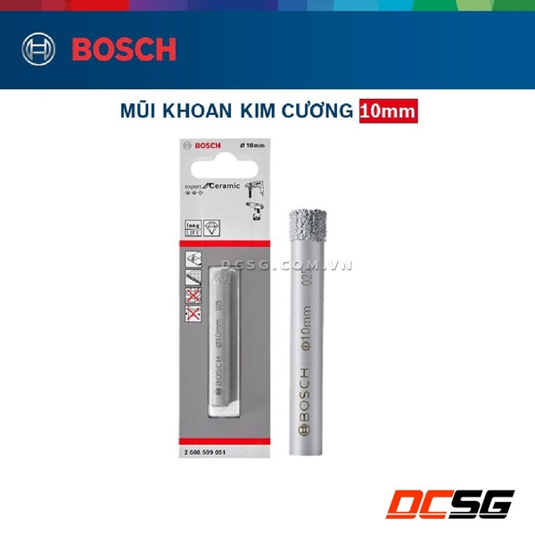 Mũi khoan gạch men, kính 10.0mm Bosch 2608599051