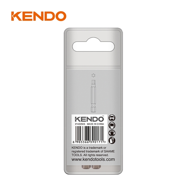 Mũi vít hình sao 1 đầu T10 × 50mm Kendo - 21421005