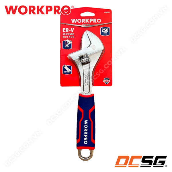 Mỏ lết bằng thép CR-V cán bọc nhựa Workpro