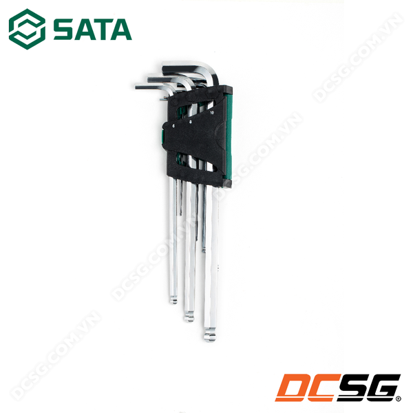 Bộ lục giác đầu bi 1.5-10mm loại dài thép SVCM+ SATA 09101