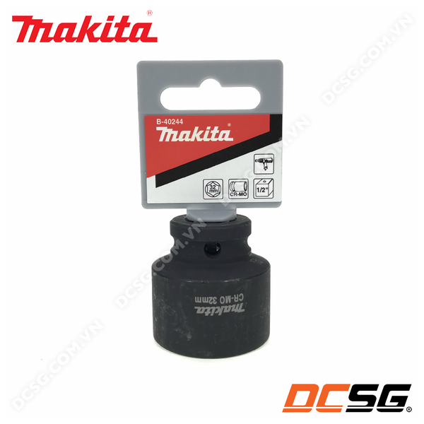 Đầu tuýp đen ngắn 6 cạnh thép CR-MO chuôi 1/2 inch Makita