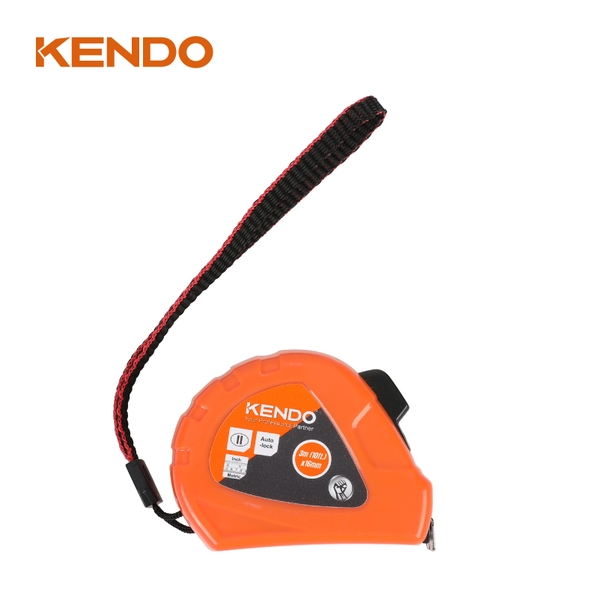 Thước cuộn thép tự khóa hệ mét và inch 5m / 16ft × 19mm Kendo -35027