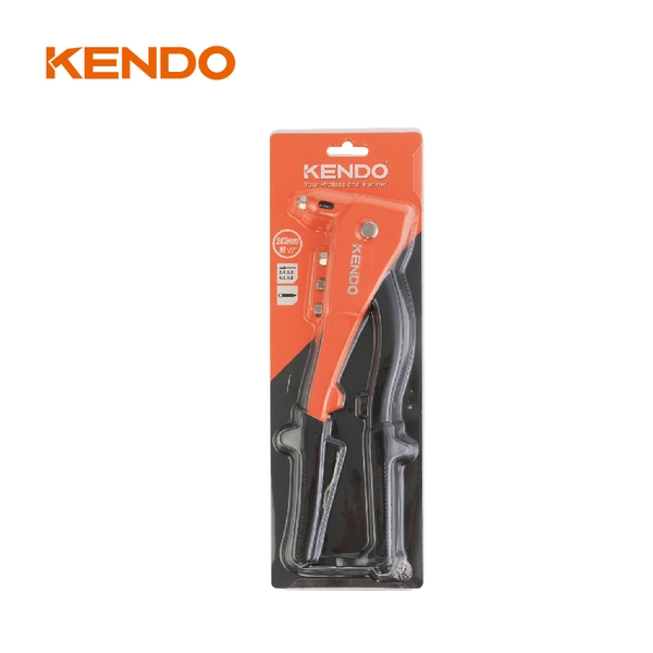 Kìm rút đinh rivê bằng nhôm có 4 đầu 2.4-3.2-4.0-4.8mm kích thước 265mm Kendo - 45605
