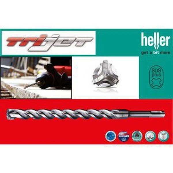 Mũi khoan bê tông 10x160mm Heller Trijet SDS Plus 267601