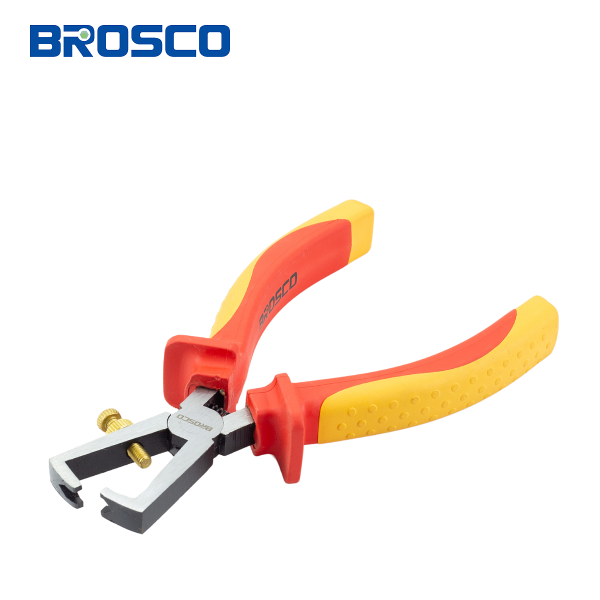 Kìm tuốt dây cách điện 1000V VDE bằng thép Cr-V 6″ – 160mm BROSCO B50072