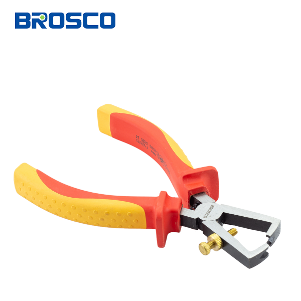 Kìm tuốt dây cách điện 1000V VDE bằng thép Cr-V 6″ – 160mm BROSCO B50072