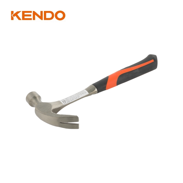 Búa nhổ đinh nguyên khối 450g/16oz tay cầm bọc nhựa Kendo - 25151