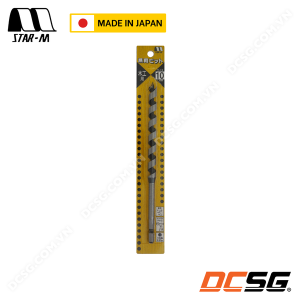 Mũi khoan gỗ xoắn ốc chuôi lục giác 6.35mm No.6 STAR-M