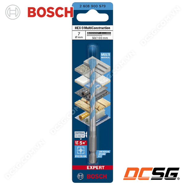 Mũi khoan đa năng chuôi lục giác HEX-9 MultiConstruction BOSCH