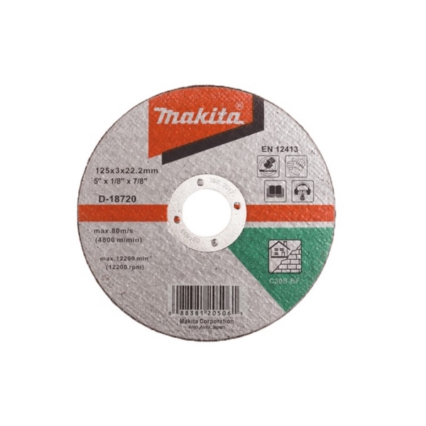 ĐÁ CẮT C30S CHO GẠCH 125X3X22.23MM Makita D-18720