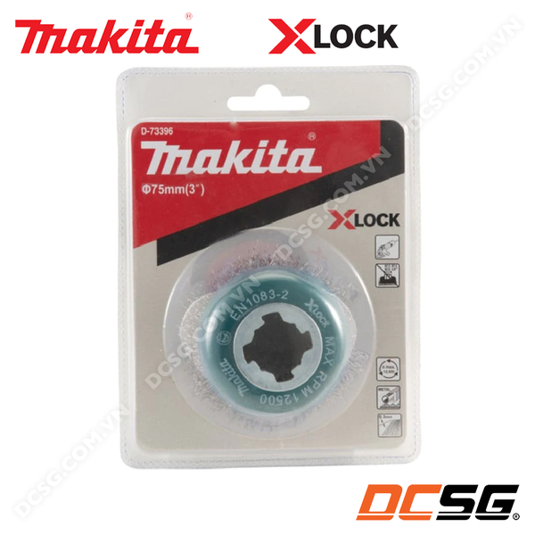 Chổi kim loại đánh rỉ sét 75mm (thép)/ Xlock Makita D-73396