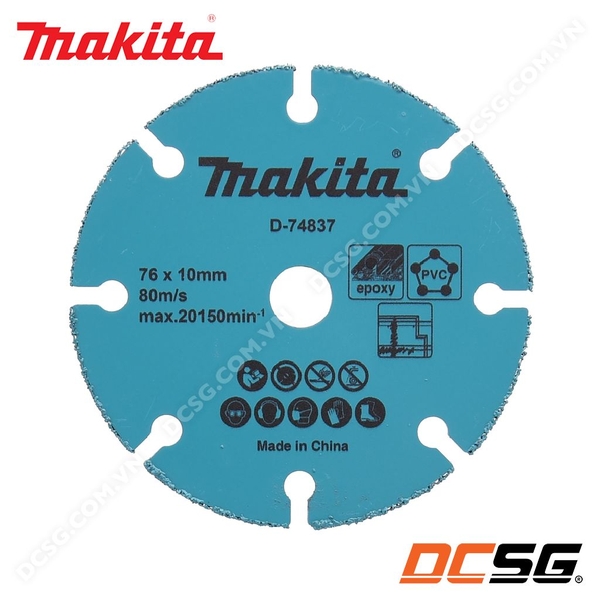 Đĩa cắt đa năng 76x10mm Carbide DMC300 Makita D-74837