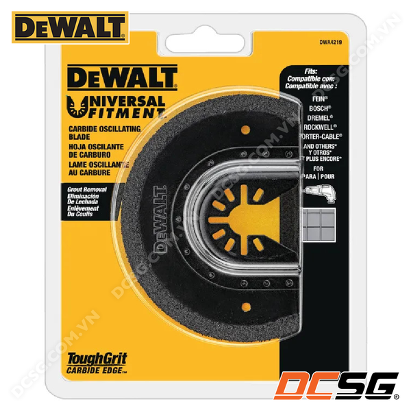 Lưỡi cắt rung cho tường, gạch men 93mm Dewalt DWA4219