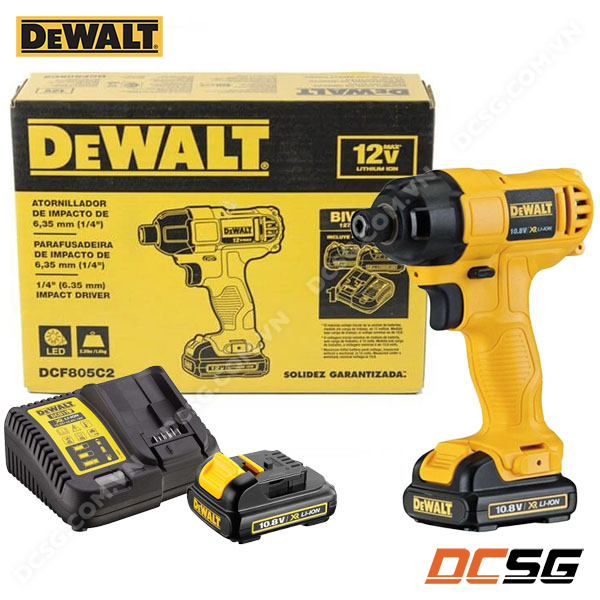 Máy vặn vít động lực pin DeWALT DCF805C2 10.8V