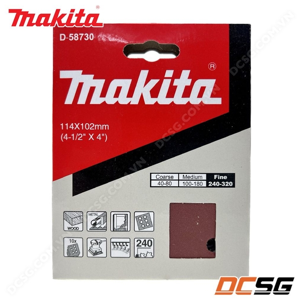 Giấy chà nhám vuông 114x102 Makita