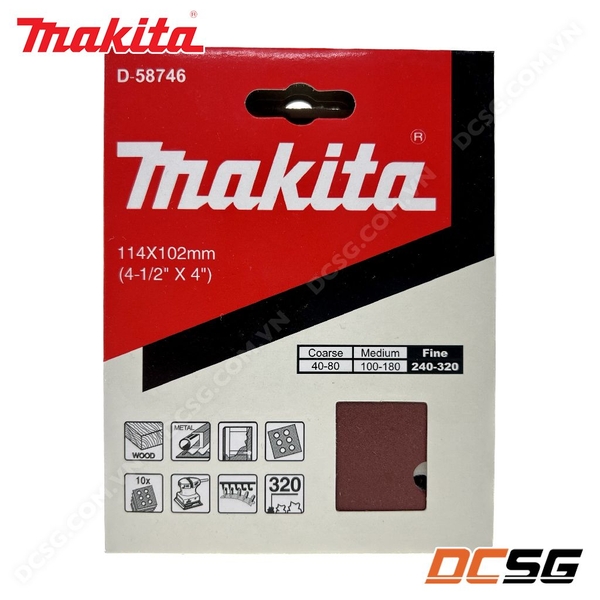 Giấy chà nhám vuông 114x102 Makita