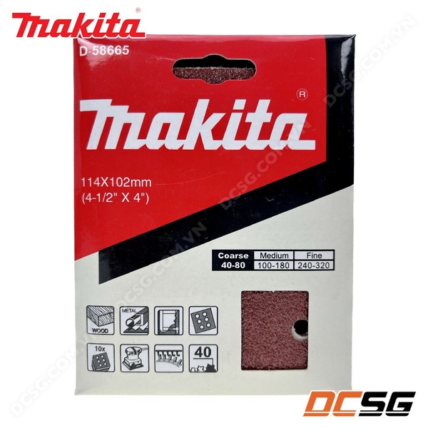 Giấy chà nhám vuông 114x102 Makita