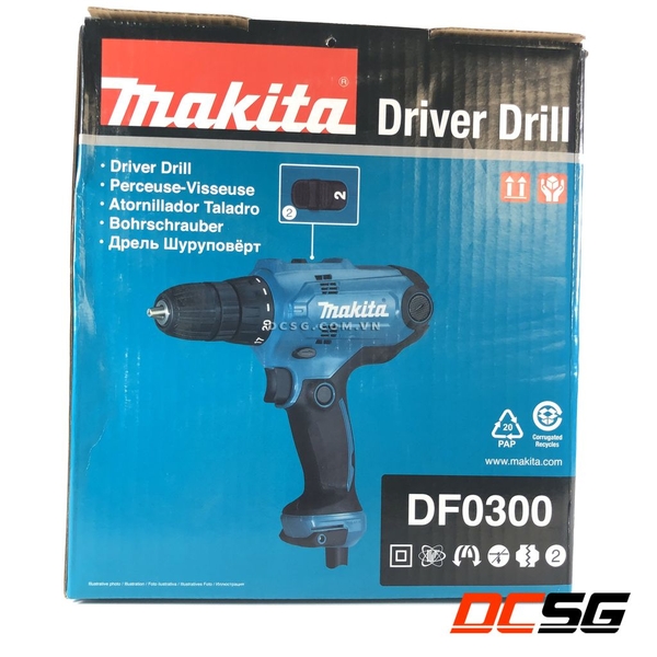Máy khoan, vặn vít 10/28mm dùng điện 320W Makita DF0300