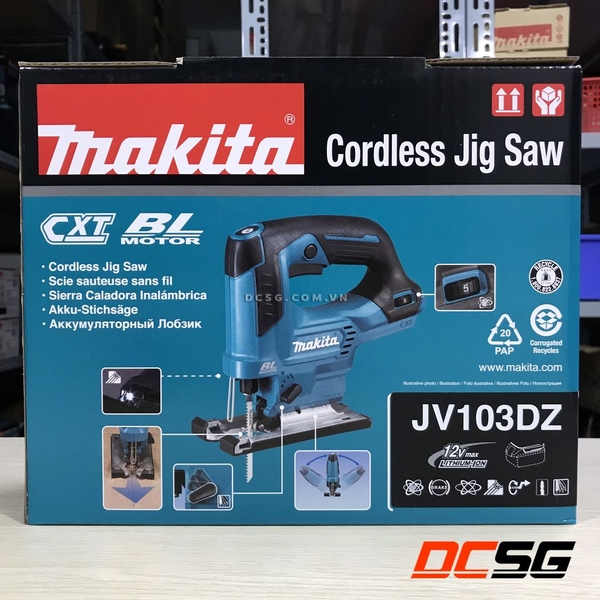Máy cưa lọng 90/20/10mm dùng pin 12V Max Makita JV103DZ (không pin sạc)