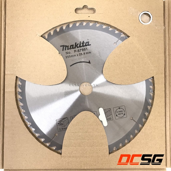 Lưỡi cưa gỗ 255x25.4mmx60T Makita P-67991