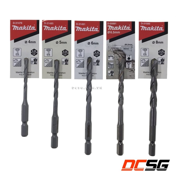 Mũi khoan tường 6.0x100mm chuôi lục giác 1/4