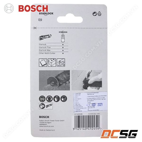 Lưỡi khoét tường, gạch men 85mm ACZ85RT3 Bosch 2 608661642