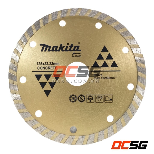 Đĩa cắt kim cương cho bê tông 125x22.23mm Makita D-37605