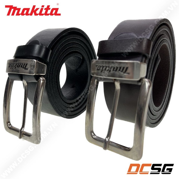 Thắt lưng nam da bò thật size L 1.330x38mm Makita chính hãng