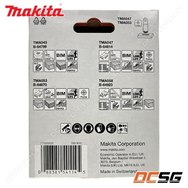 Bộ lưỡi cắt chìm Starlock cho máy đa năng Makita B-67480