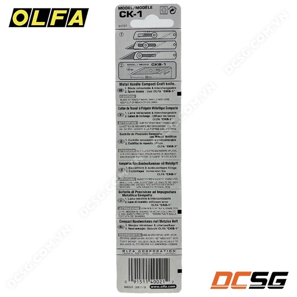 Dao cắt mĩ thuật OLFA CK-1 (Made in Japan)