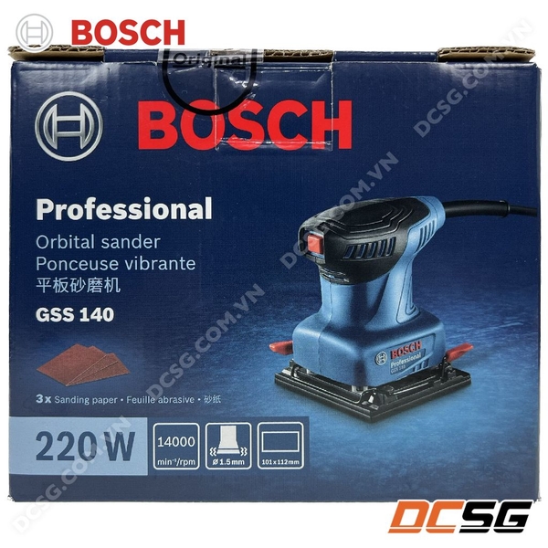 Máy chà nhám rung 101x112mm-220W Bosch GSS140 06012A80K0