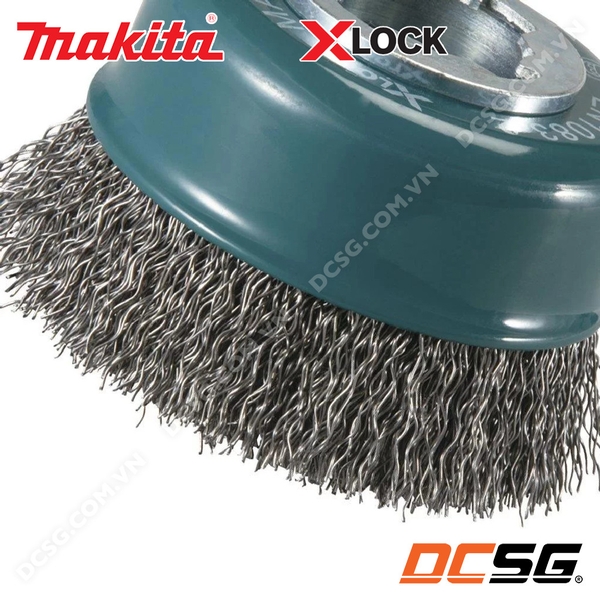 Chổi kim loại đánh rỉ sét 75mm (thép)/ Xlock Makita D-73396